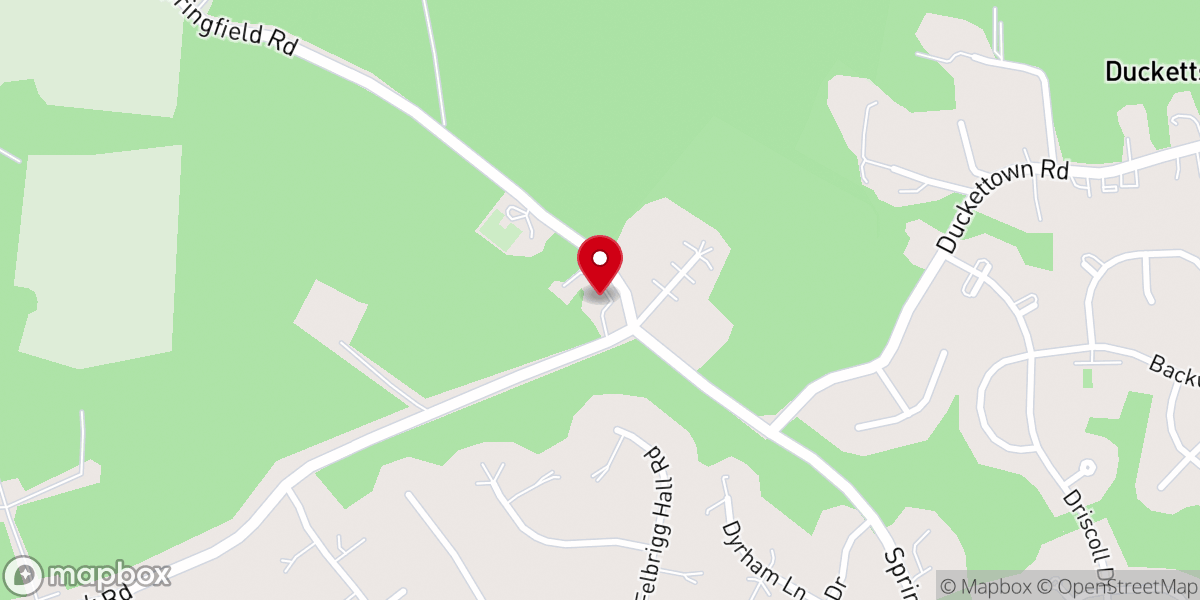 Map showing location of Glenn Dale United Methodist Church
