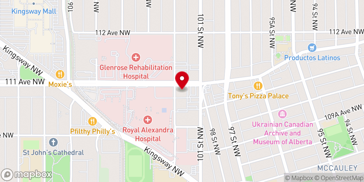 Map showing location of Capital City Church