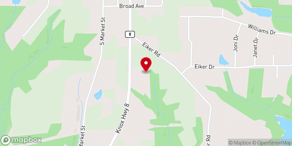 Map showing location of Community Bible Church-Knoxville
