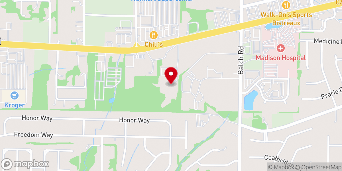 Map showing location of The Brook Church