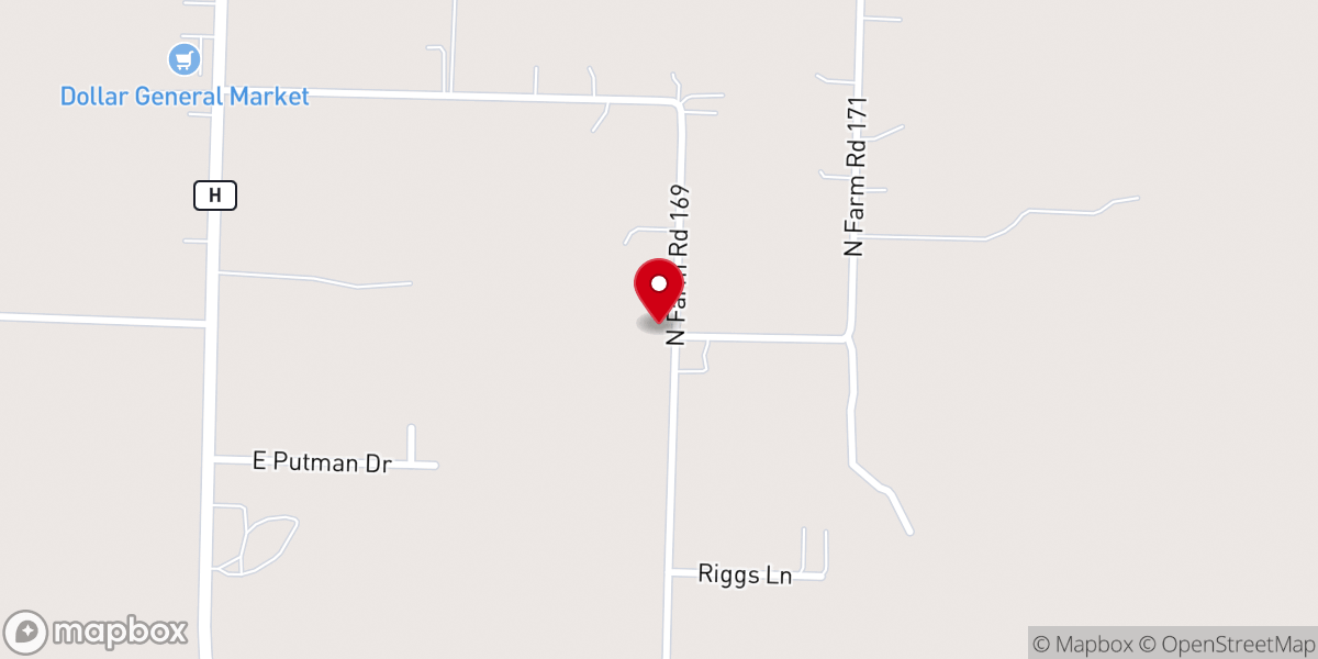 Map showing location of Bell View Church