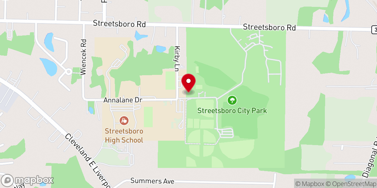 Map showing location of Streetsboro Family Days Inc