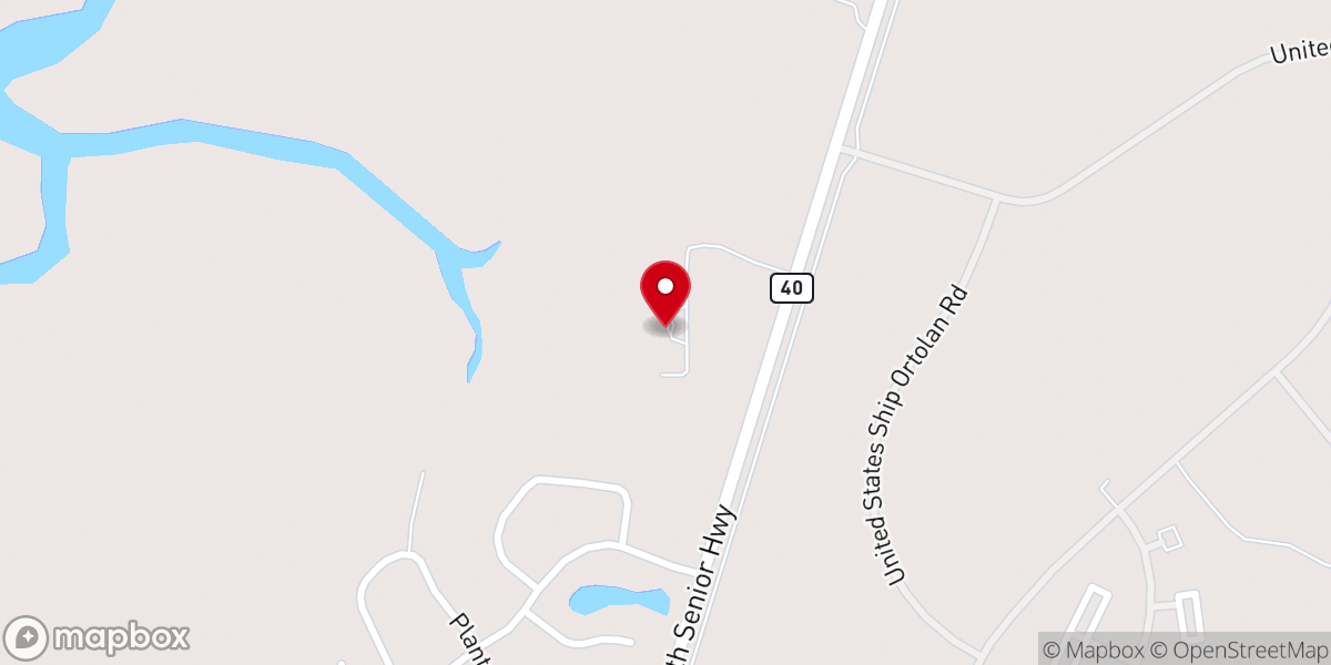 Map showing location of Magnolia Manor of St. Marys