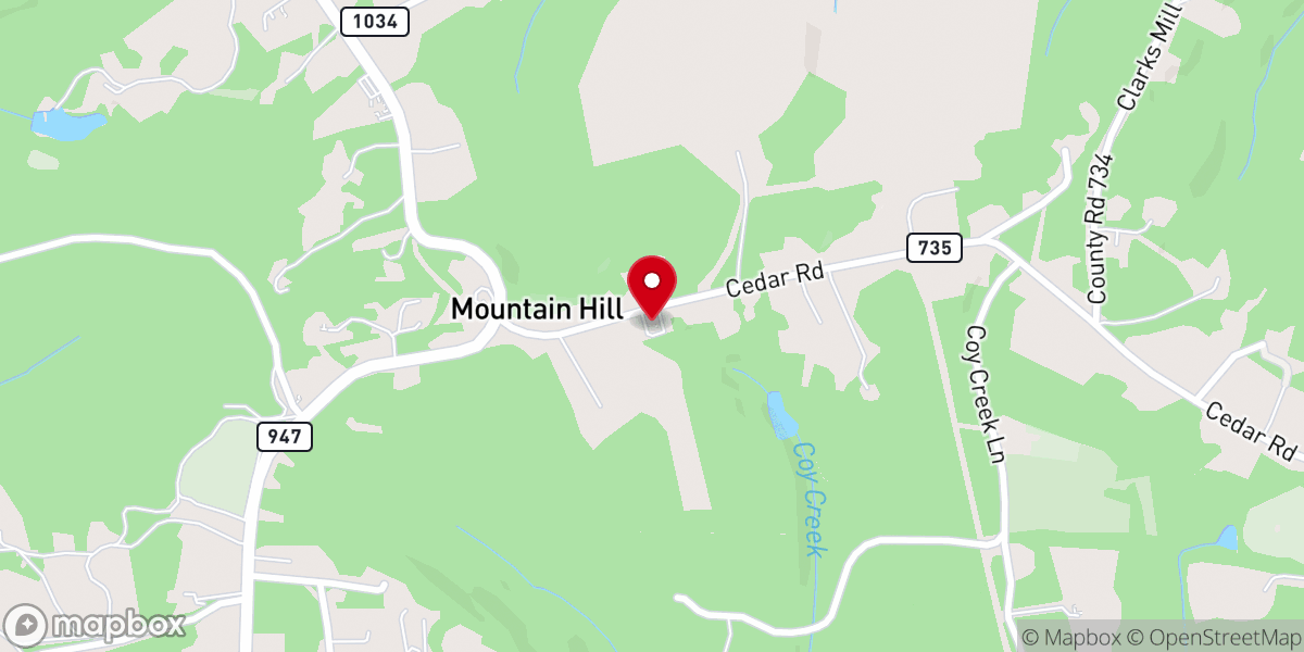Map showing location of White Rock Missionary Baptist Church