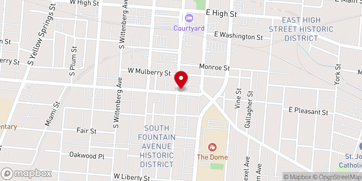 Map showing location of Victory Faith Center