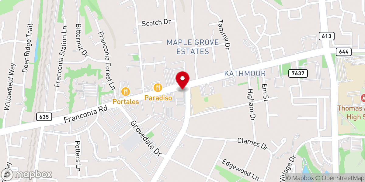 Map showing location of St. Martin de Porres Episcopal Church - Olivet Campus