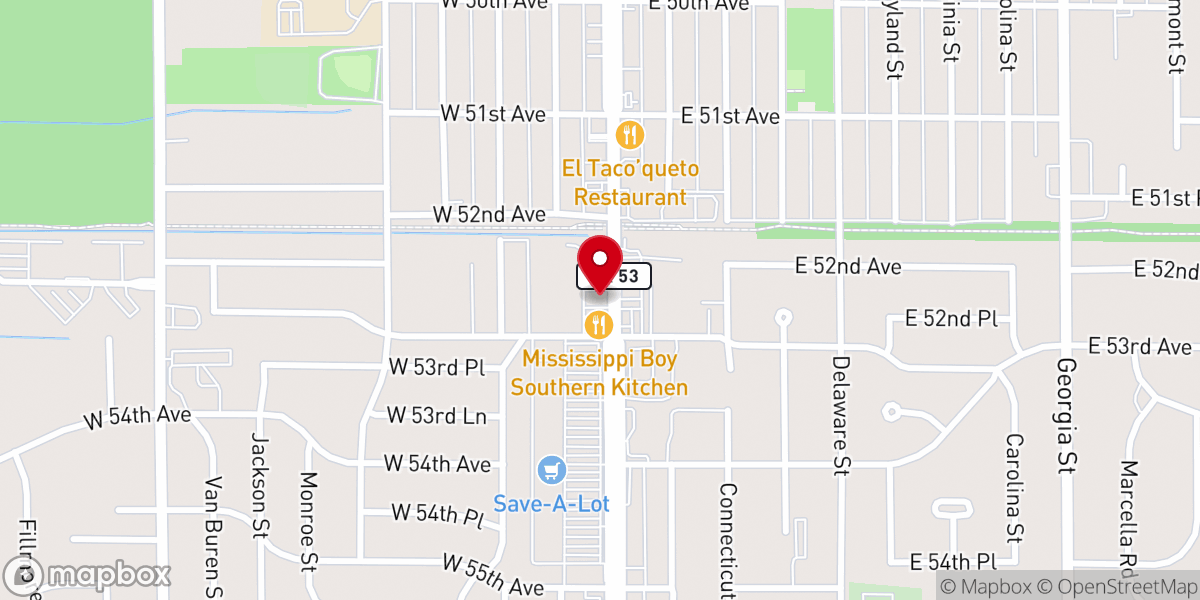 Map showing location of Christ Is King Church