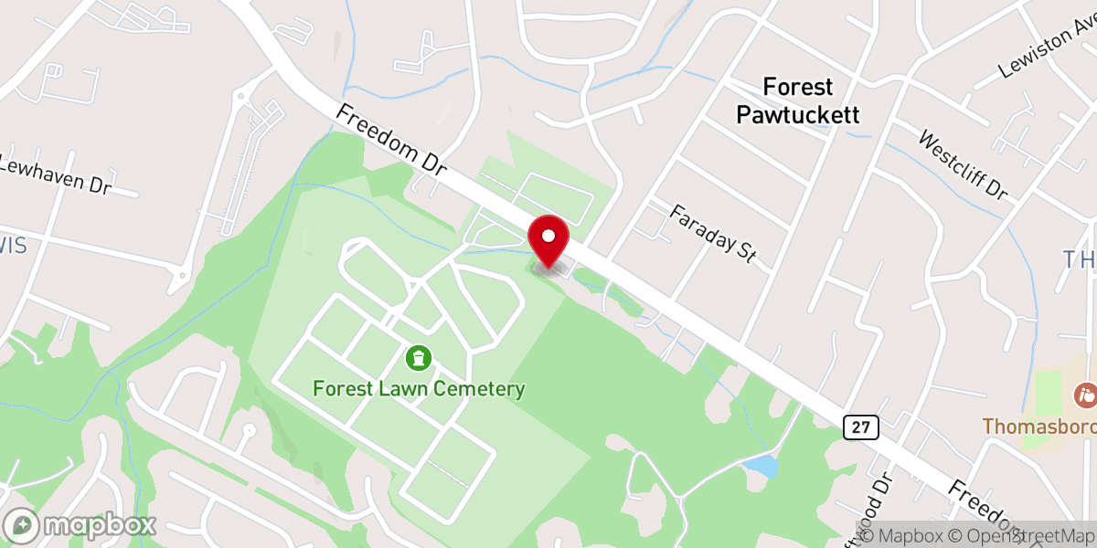 Map showing location of Christ Resurrection Church