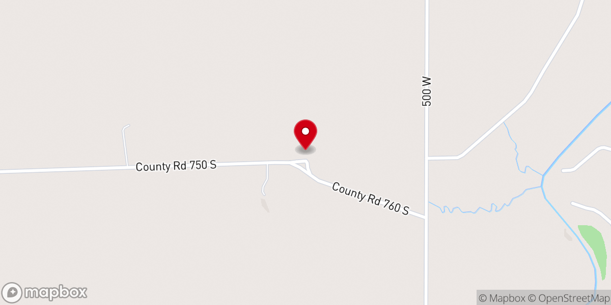 Map showing location of Tippecanoe Christian Church
