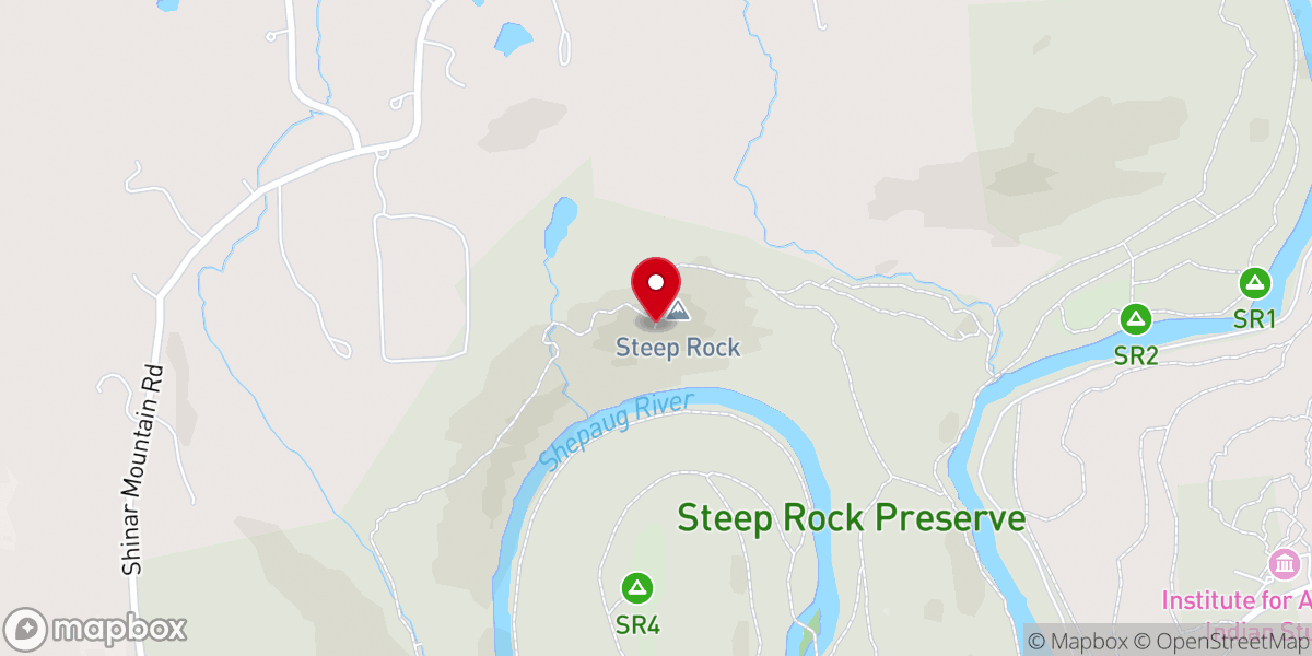 Map showing location of Steep Rock Summit