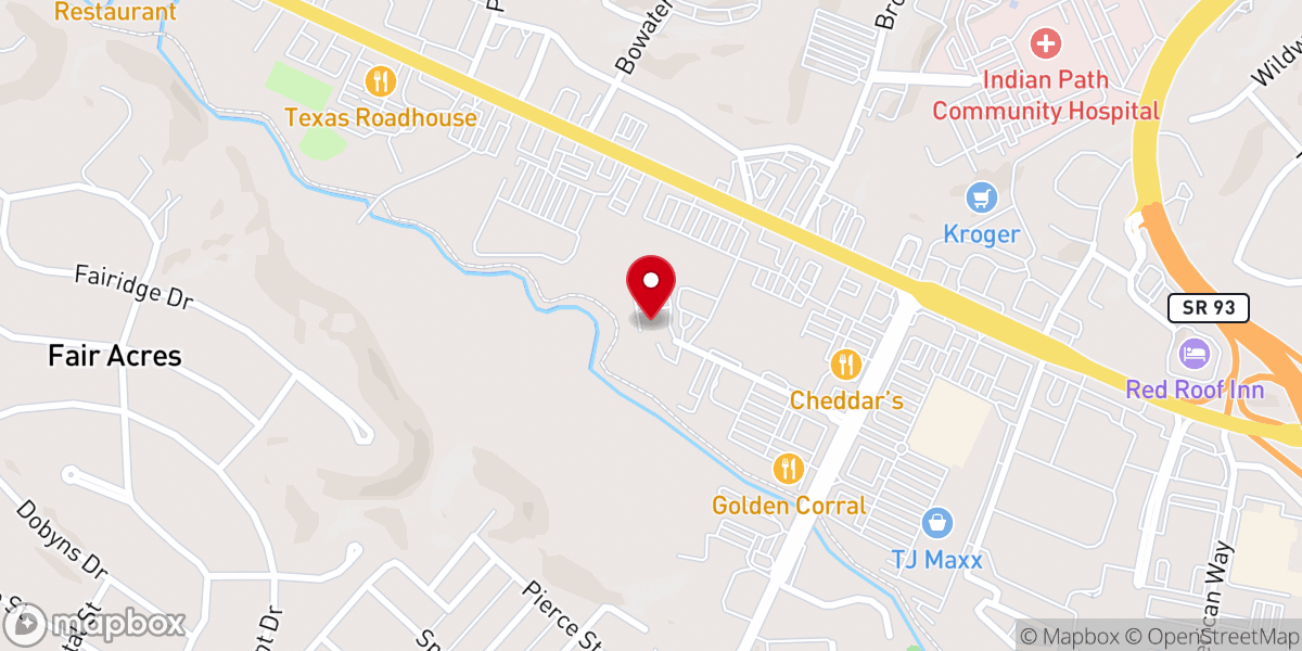 Map showing location of Tri-City Worship Church