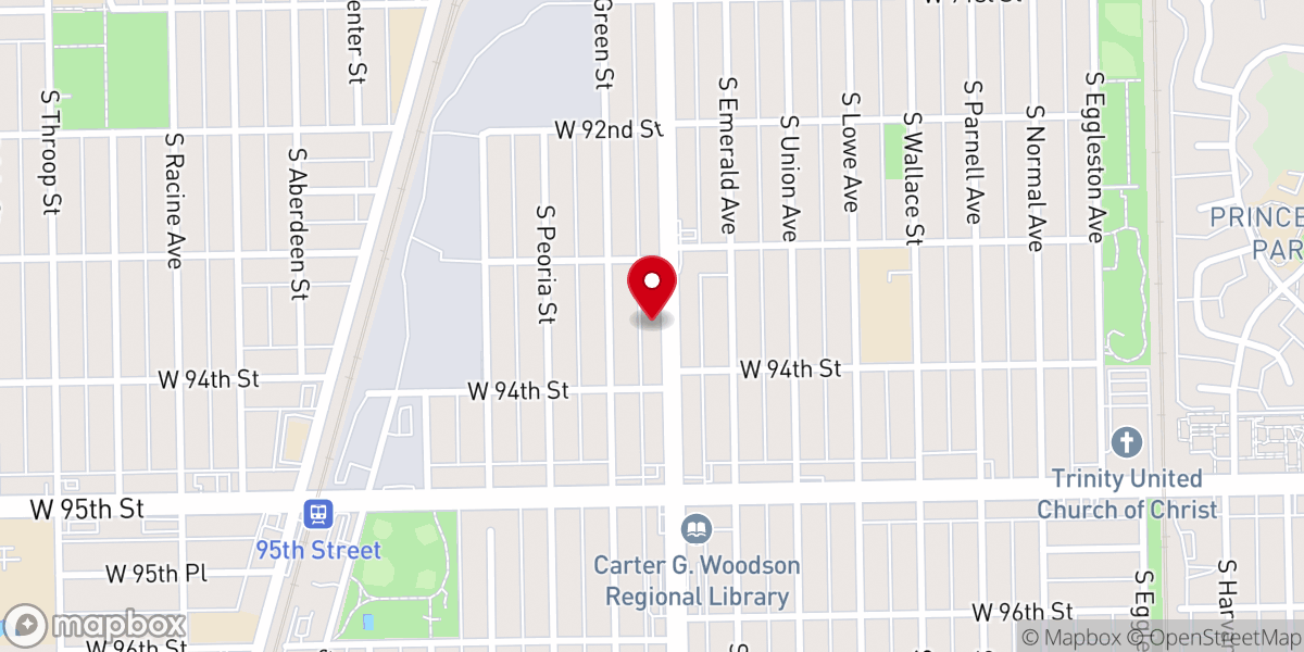 Map showing location of Baptist Church Without a Spot or Wrinkle