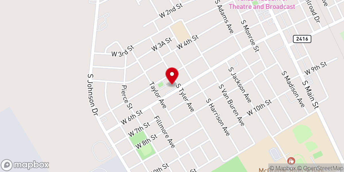 Map showing location of Zion Lutheran Church