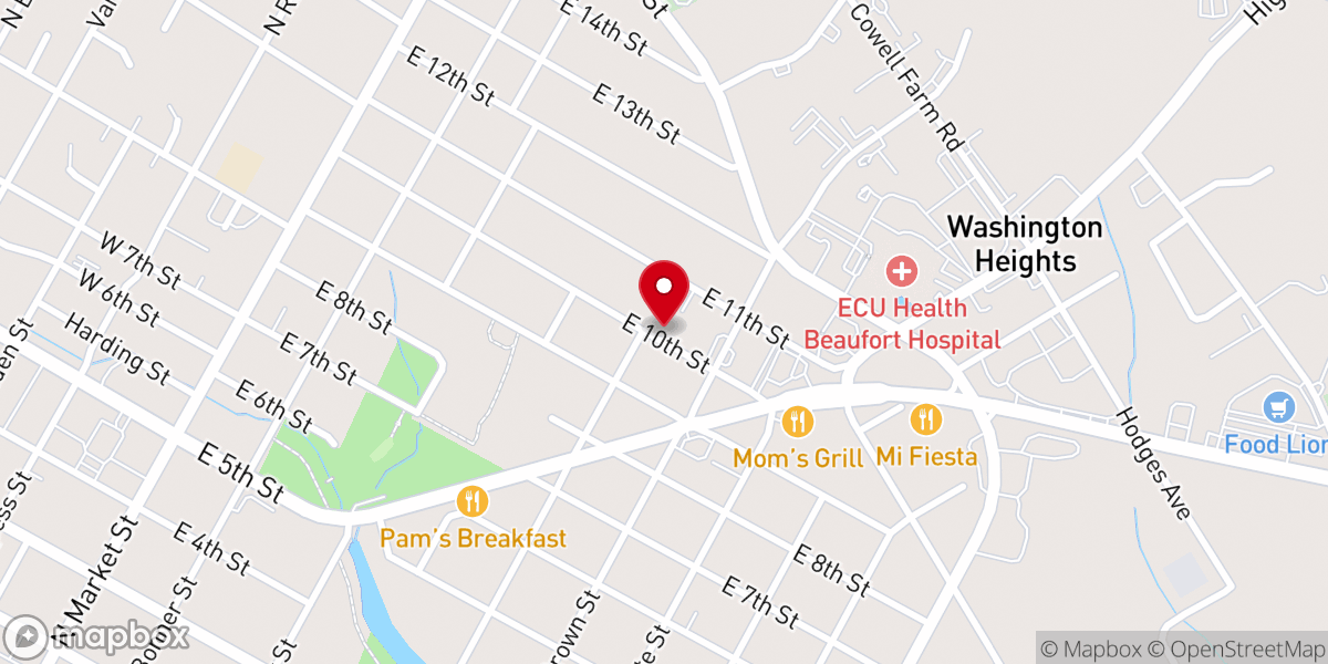 Map showing location of First Church of Christ