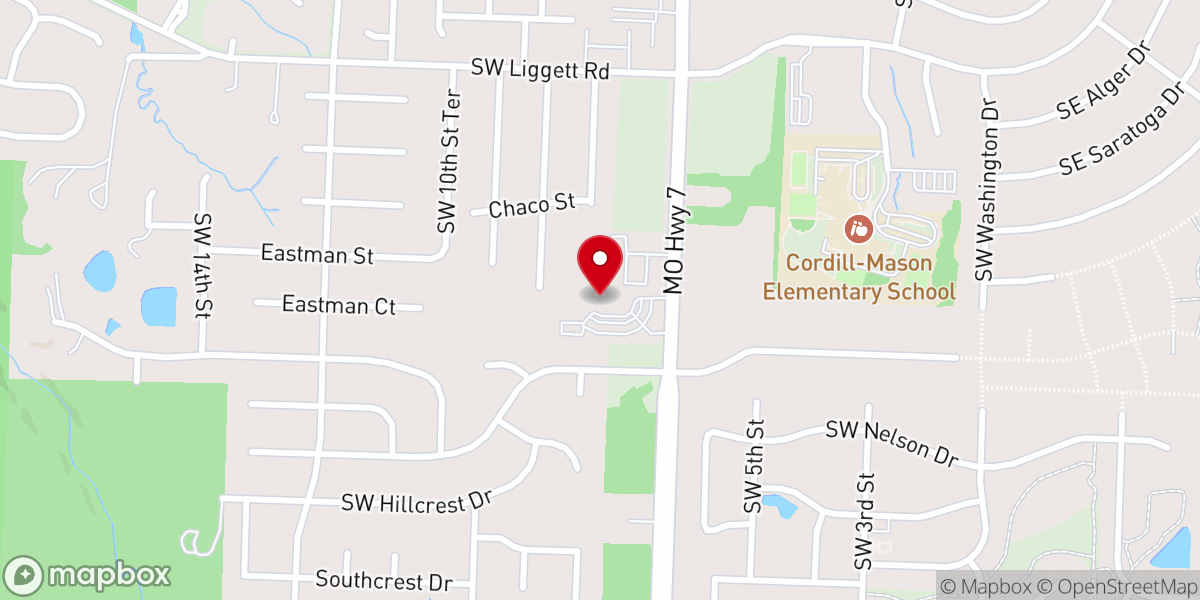 Map showing location of St. Robert Bellarmine Parish