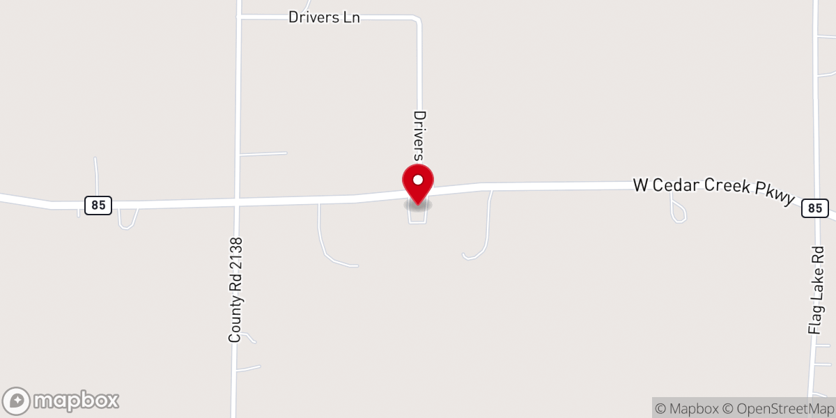 Map showing location of New Life Family Worship