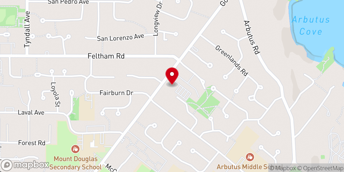 Map showing location of Holy Cross Catholic Church