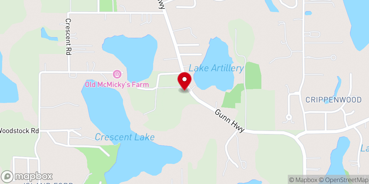 Map showing location of Covenant Christian Center