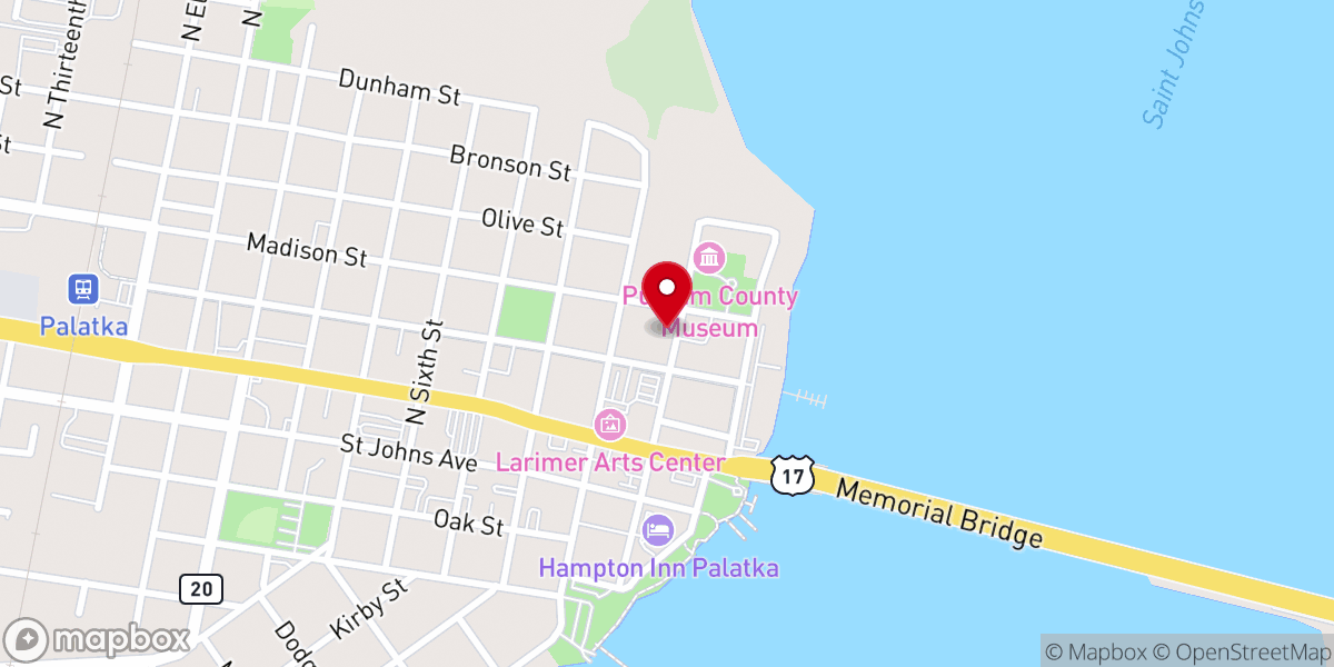 Map showing location of St Mark's Parish Hall