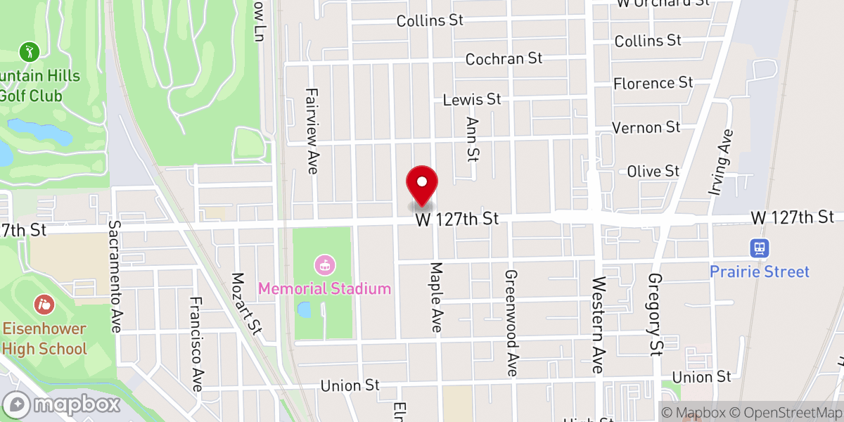 Map showing location of The Redeeming Church of Christ