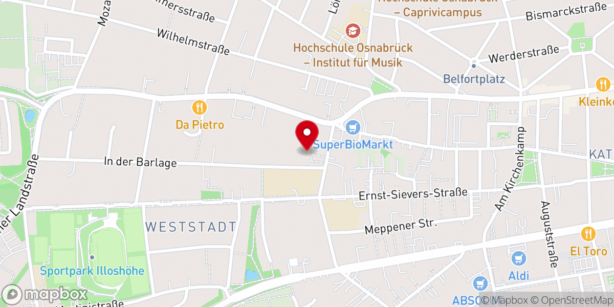 Map showing location of Katholische Pfarrei St. Elisabeth Osnabrück