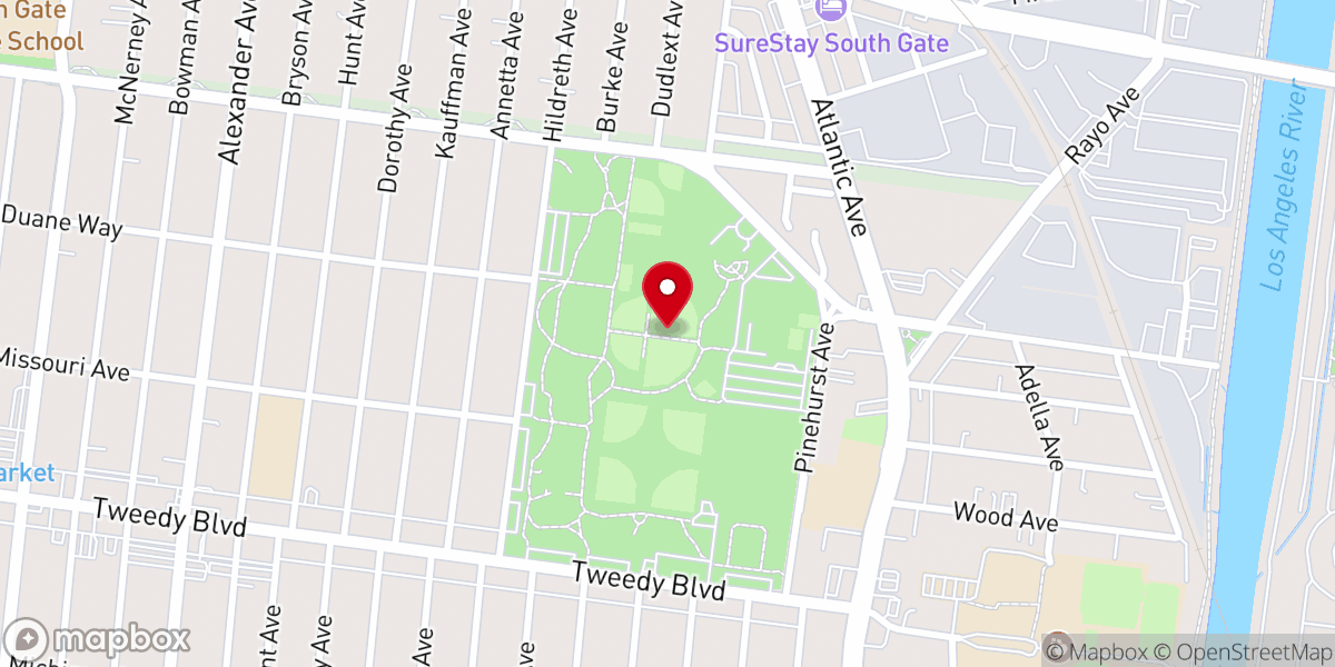 Map showing location of Gateway Assembly Church Inc