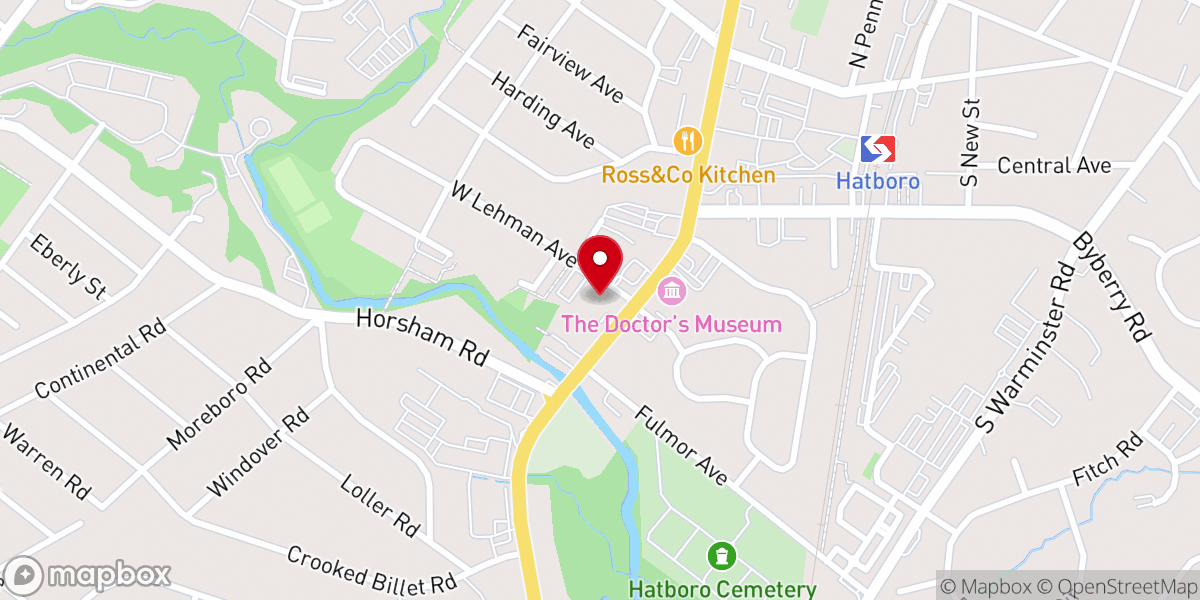 Map showing location of Lehman Memorial United Methodist Church