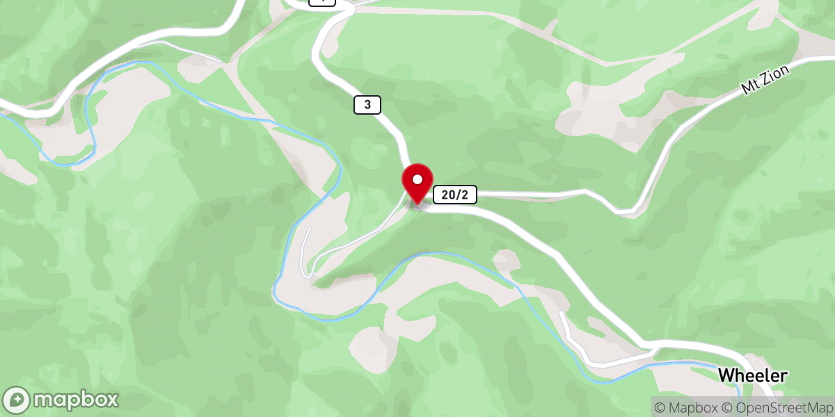 Map showing location of Mt Zion Methodist Church