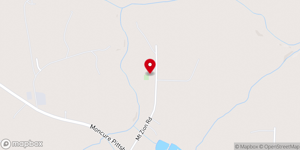 Map showing location of Calvary of Pittsboro
