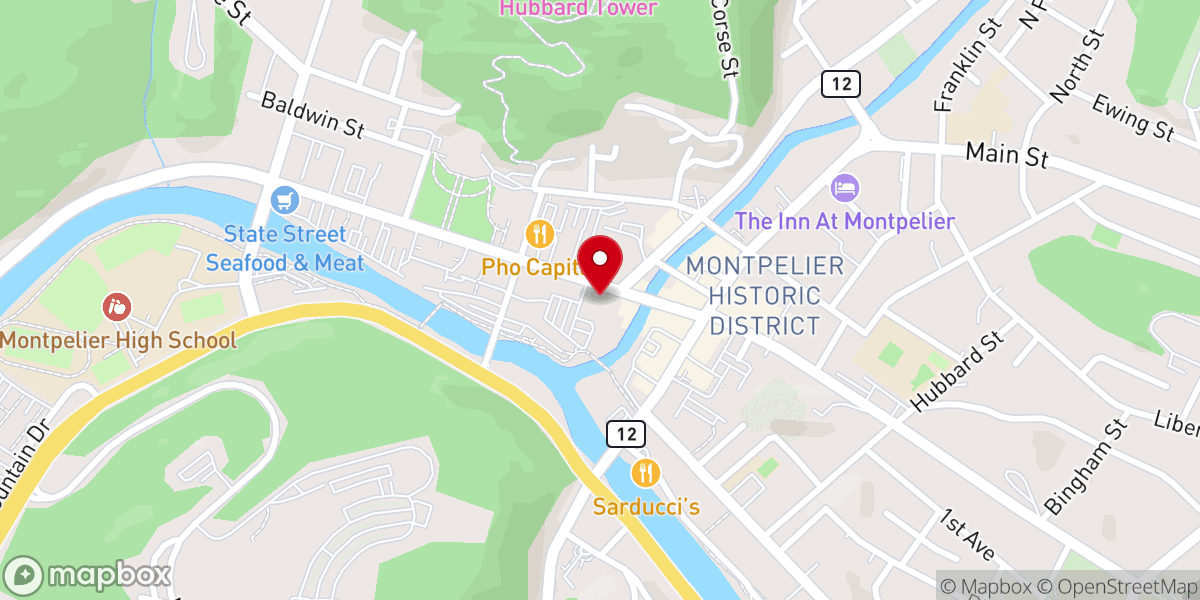 Map showing location of Christ Episcopal Church