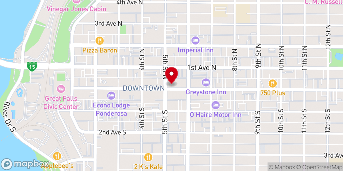Map showing location of The Potter's House Church