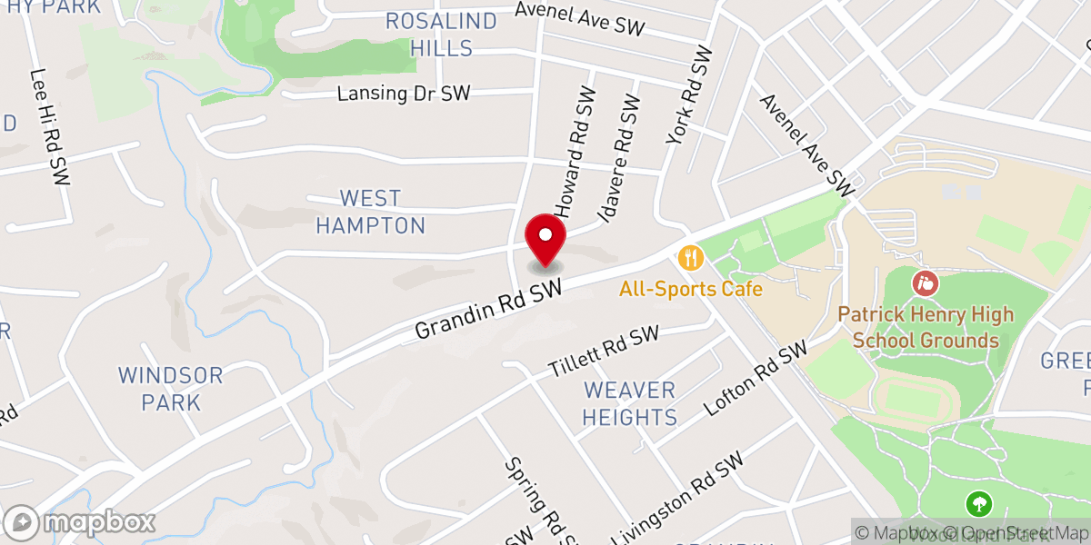 Map showing location of Westhampton Christian Church