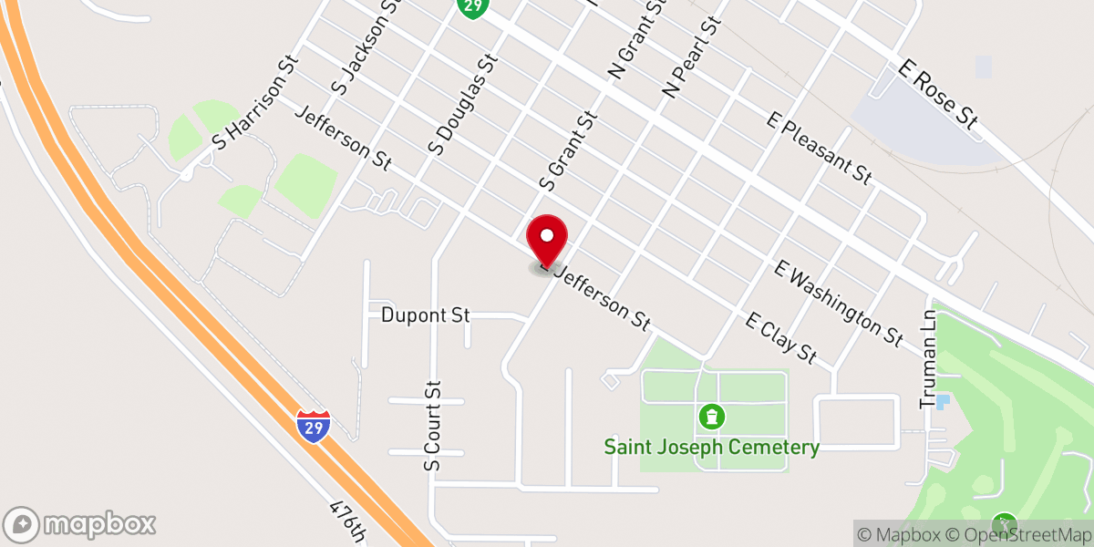 Map showing location of Hope Ministries