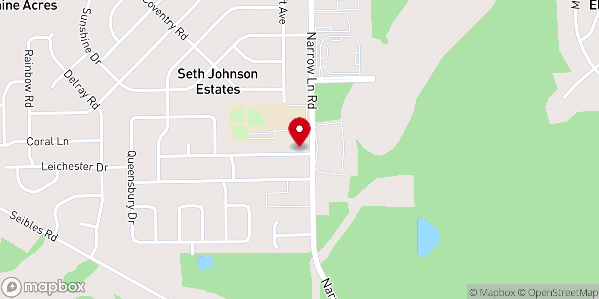 Map showing location of Covenant Independent Methodist Church