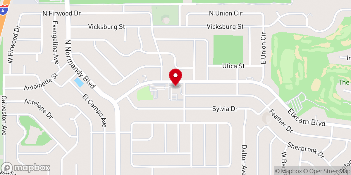 Map showing location of Conexion Church Assemblies of God Inc
