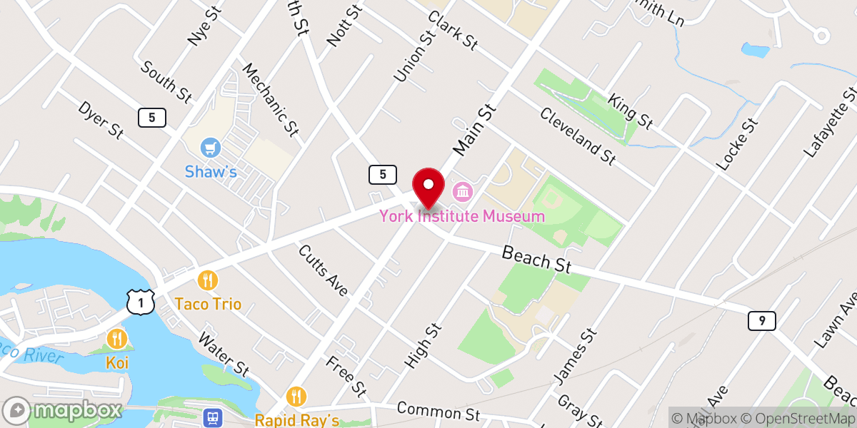Map showing location of First Parish Congregational Church UCC