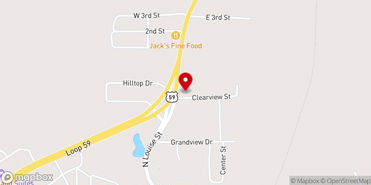 Map showing location of Evergreen Presbyterian Ministries