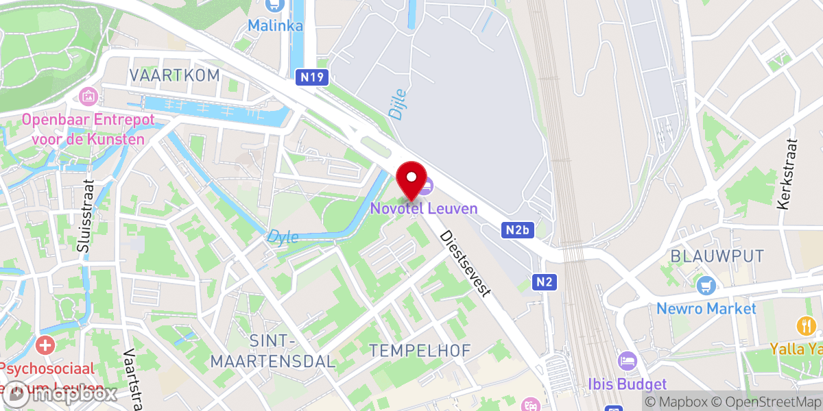Map showing location of Église Copte Orthodoxe de Belgique