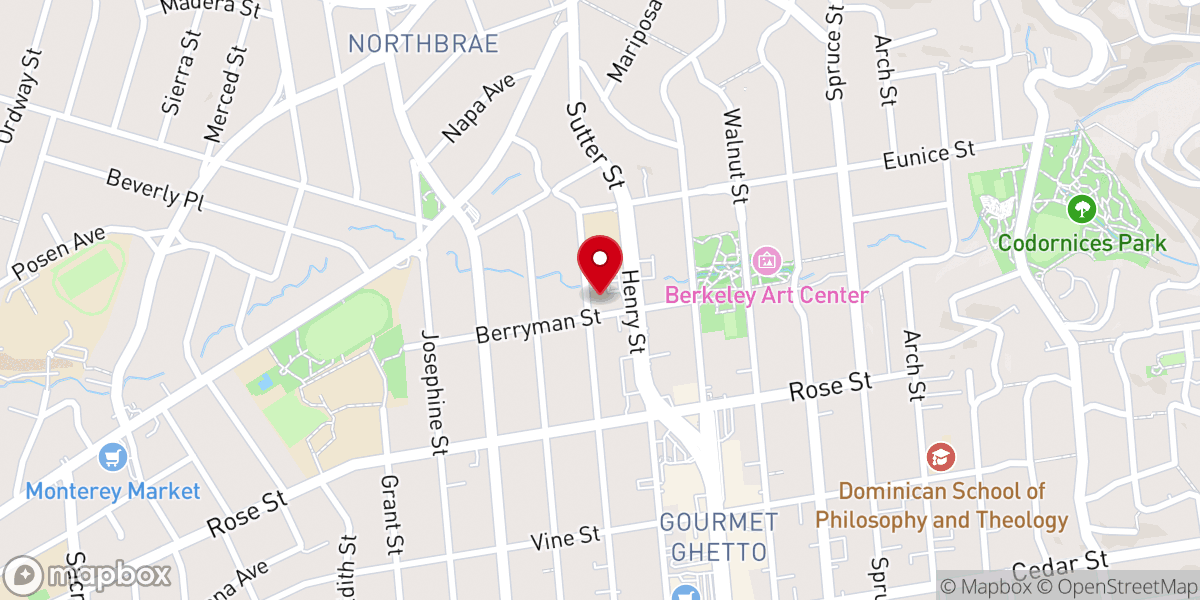 Map showing location of St-Mary Magdalen Church