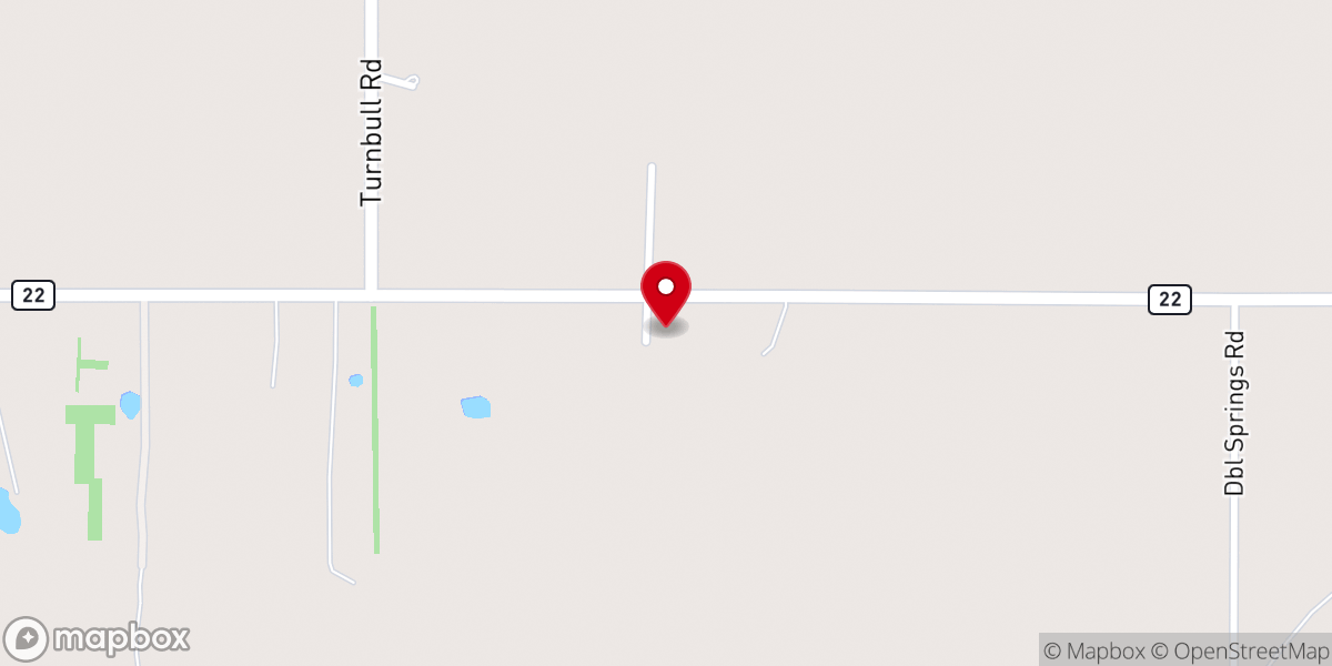 Map showing location of Blue River Fellowship
