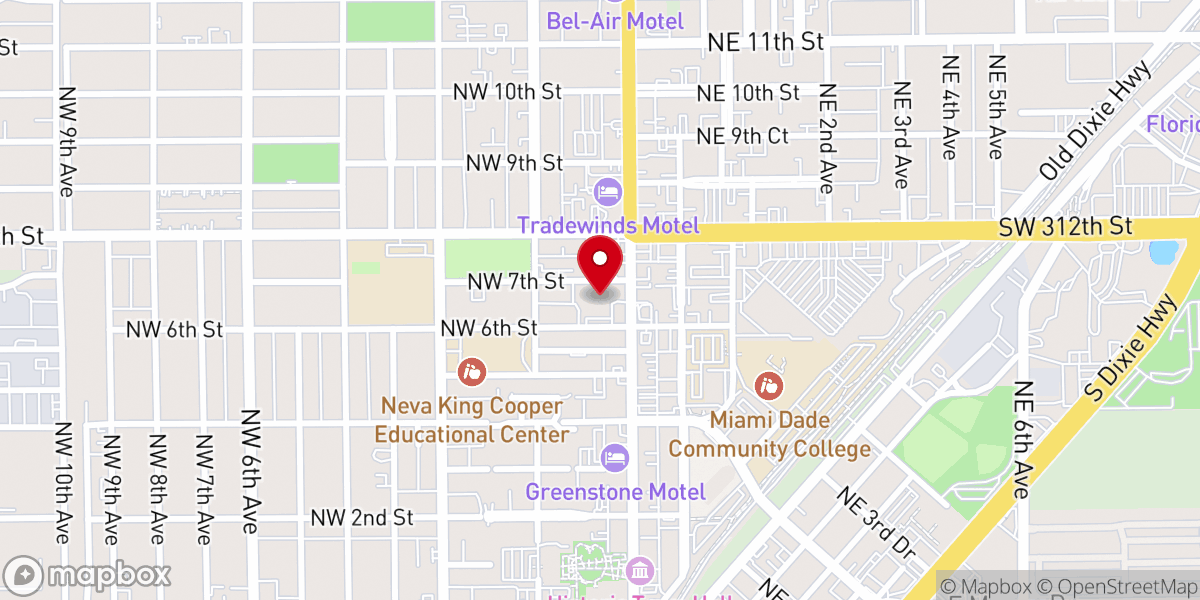 Map showing location of First United Methodist Church