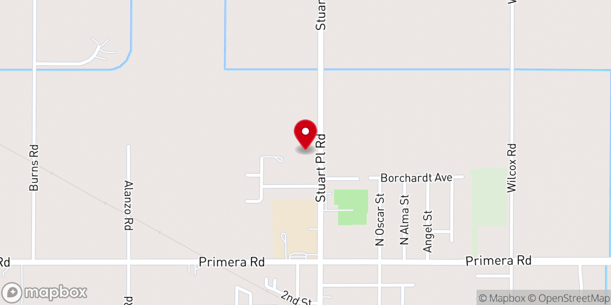 Map showing location of Primera Church