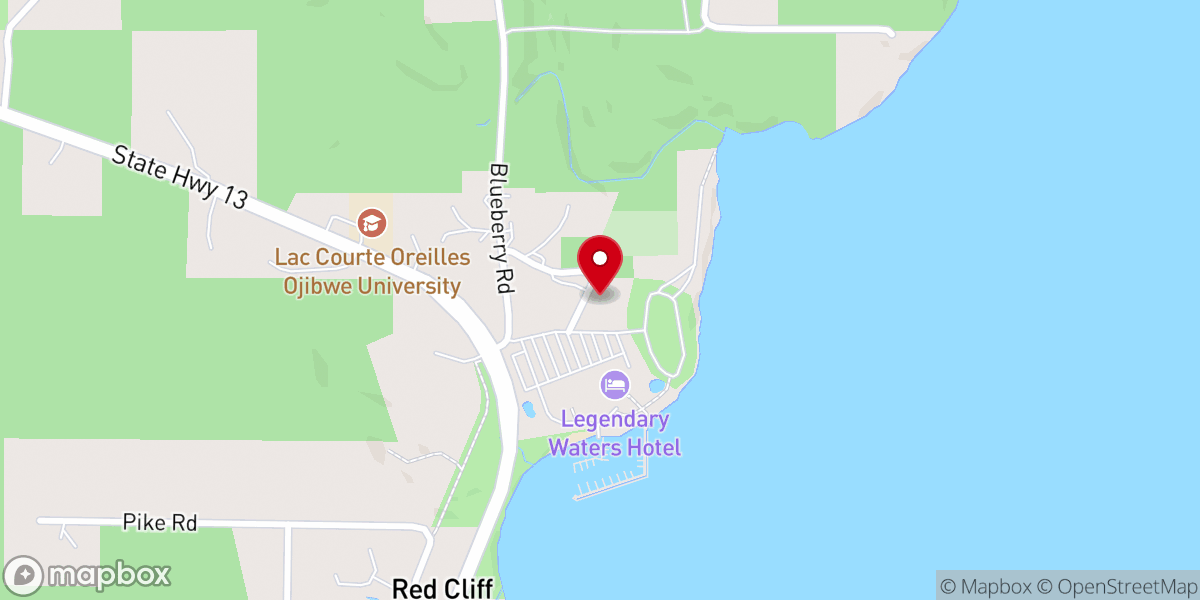 Map showing location of St. Francis Catholic Church