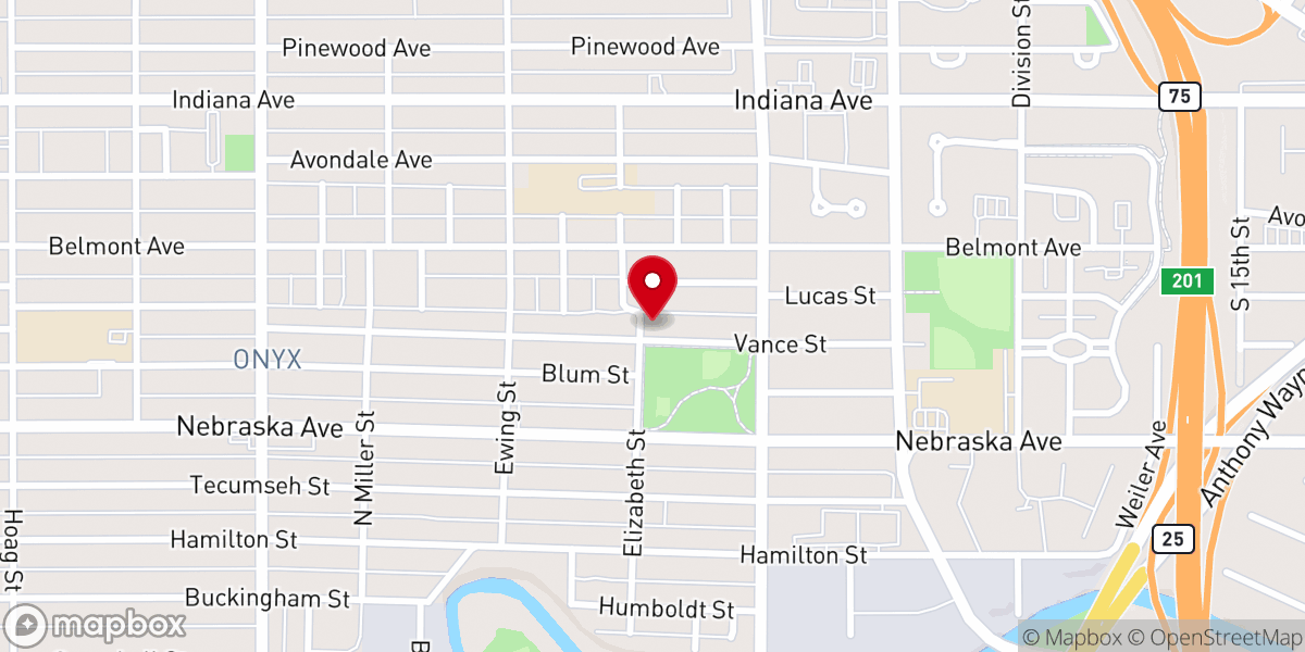 Map showing location of Lo Salem Missionary Baptist