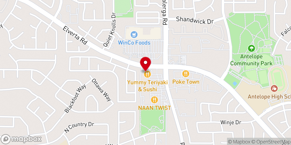 Map showing location of New Community Christian Church