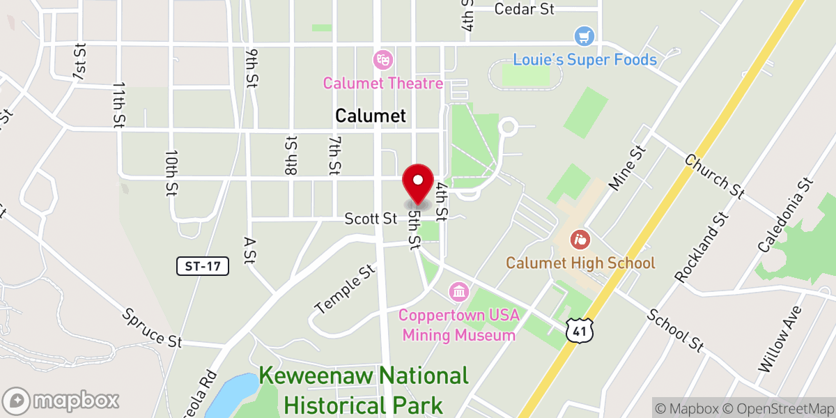 Map showing location of Cafe Rosetta