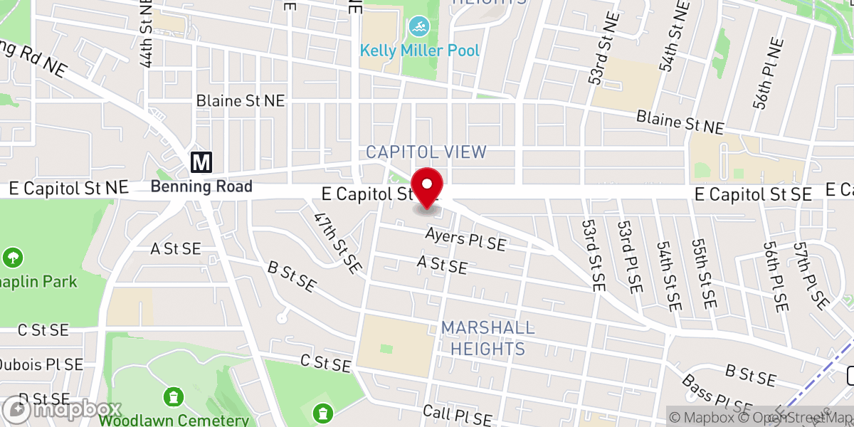 Map showing location of Leading Commandment Church