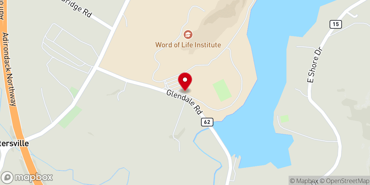 Map showing location of Word of Life Fellowship Inc