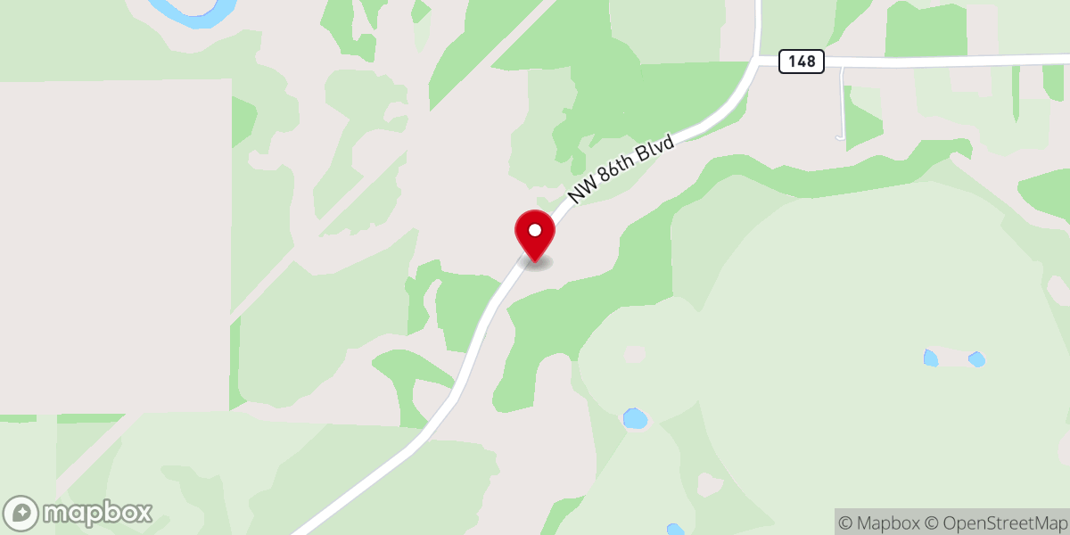 Map showing location of New Springhill Missionary Baptist Church