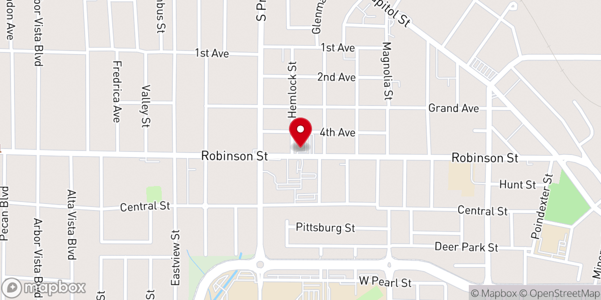 Map showing location of Greater Mt Calvary Baptist Church